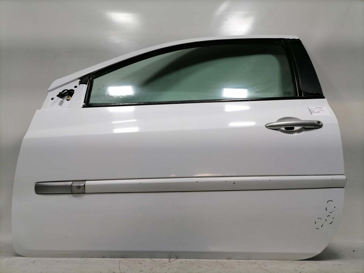 Renault Clio 3 original T&uuml;r vorn links OV369 Wei&szlig; 3-T&uuml;rer Rohbau Bj.2009